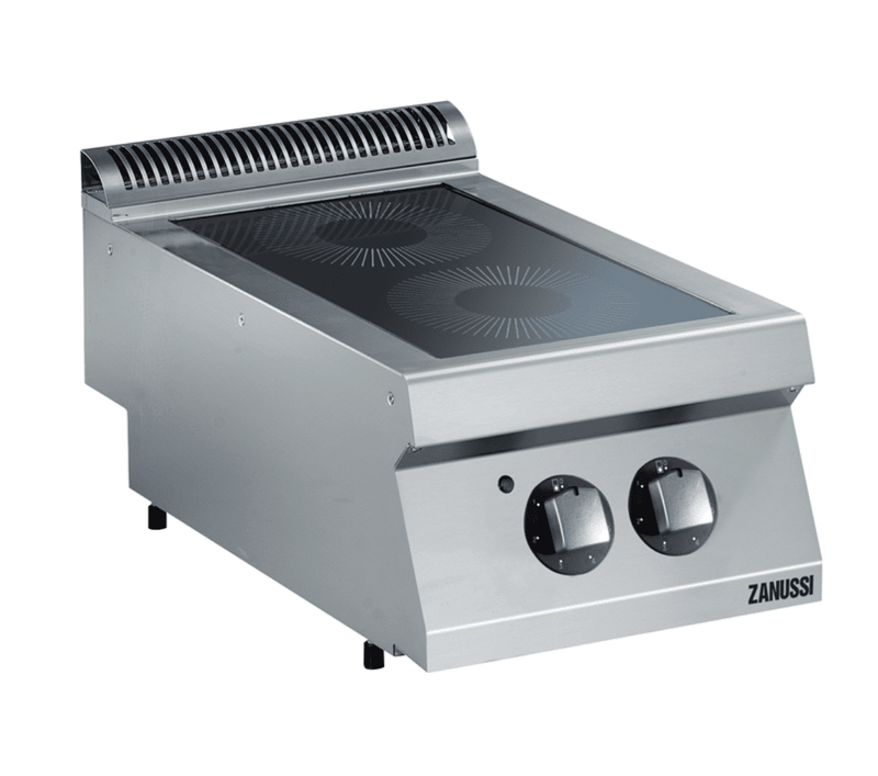 Zanussi EVO700 - Glaskeramisk kogebord - 2 zoner - Ø23 cm - 4,4 kW - 40 cm