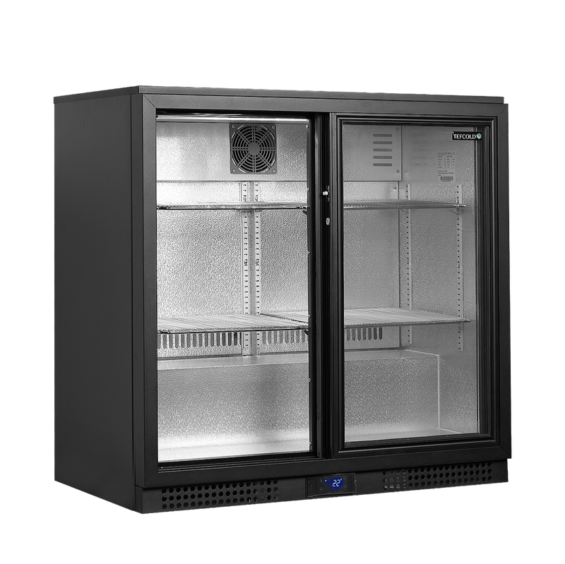 Dobbelt backbar med skydedøre - Tefcold BA21S - 188 liter - 1,14 kw/24 timer (90 cm høj)