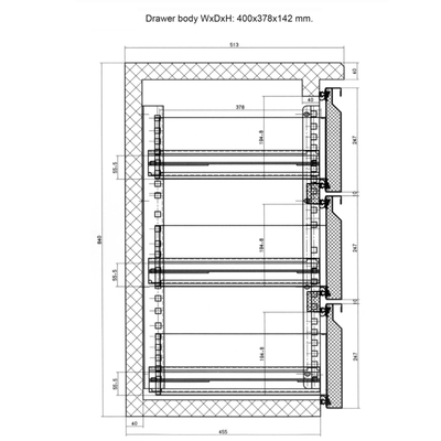 Backbar med hængslede døre - Tefcold CBC210G - 277 liter - 42 DB - 3,18 kW/24 timer (86 cm høj)