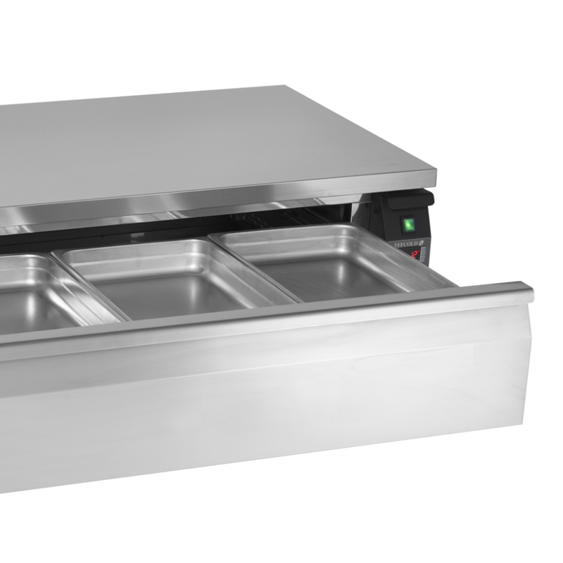 Køleskuffe/fryseskuffe Tefcold UD2-3 omstilbar - 154 liter - 10,17 kW/24 timer -  54 DB