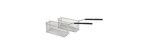 Zanussi 2 stk. halvkurve  til 18 og 23 liter friture (B:14 x D: 33 x H:15 cm